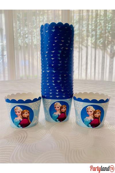 Frozen Temalı 25 Adet Cupcake Ve Muffin Pişirme Kabı