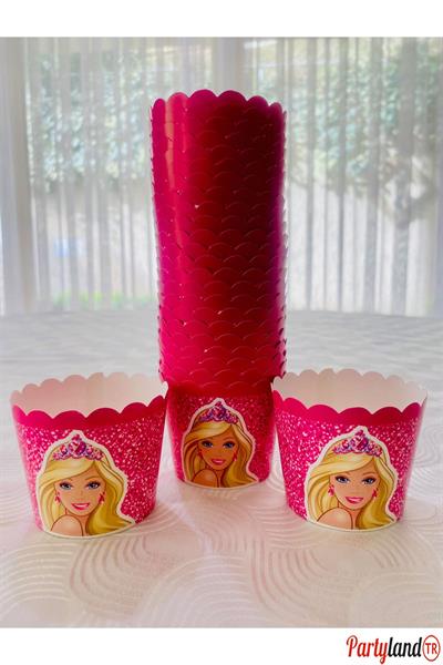 Prenses Temalı Pembe 25 Adet Cupcake Ve Muffin Pişirme Kabı