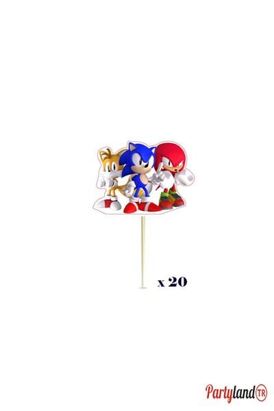 Sonic Kürdan Süs 20 Adet