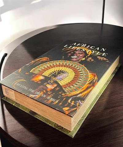 African Lifestyle Temalı Dekoratif Kitap Kutusu - 30x20x5 cm