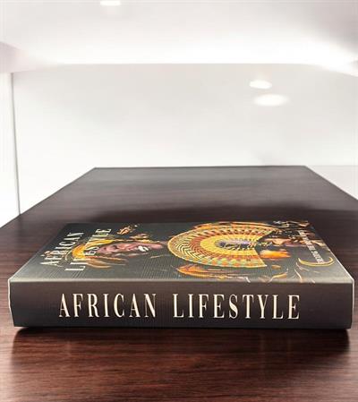 African Lifestyle Temalı Dekoratif Kitap Kutusu - 30x20x5 cm