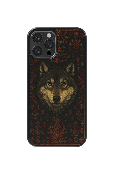 Wolf Deri Telefon Kılıfı