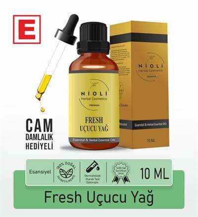 Nioli Fresh Esansiyel Uçucu Yağ Buhurdanlık Yağı Aromaterapi Yağı 10 ML
