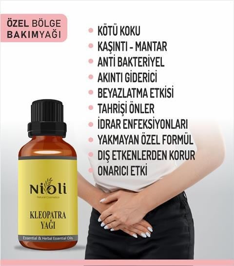 Nioli Kleopatra Yağı (Genital Bölge & Koku Önleme İçin) 10 ML
