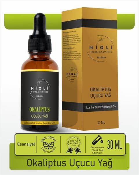 Nioli Okaliptus Esansiyel Uçucu Yağ Buhurdanlık Yağı Aromaterapi Yağı 30 ML