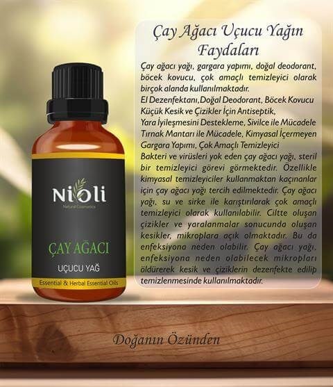 Nioli Saf Çay Ağacı Uçucu Yağı 10 ML