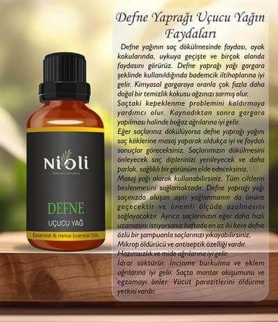 Nioli Saf Defne Uçucu Yağı 10 ML