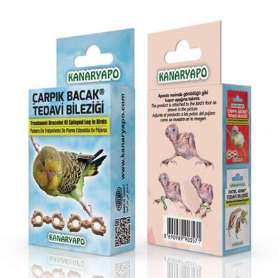 Kanaryapo Muhabbet Çarpık Bacak Bileziği  - (MUHABBET KUŞU - KANARYA - V.B. GİBİ )