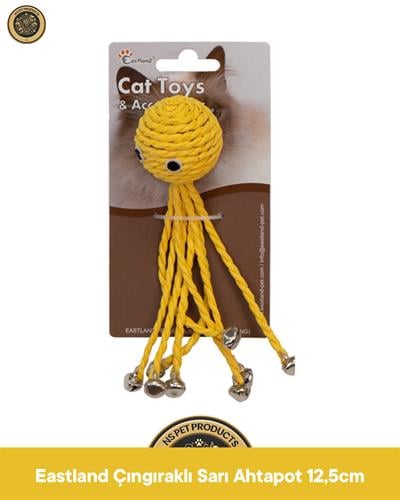 Eastland Çıngıraklı Sarı Ahtapot 12,5cm