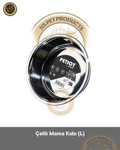 M-Pets Petjoy Catfamily Çelik Mama Kabı (L) 1650 ml
