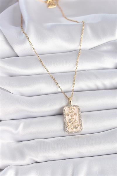316L Çelik Gold Renk Zincir Yengeç Burcu Zirkon Taşlı Kadın Kolye – PRT3500EB02737