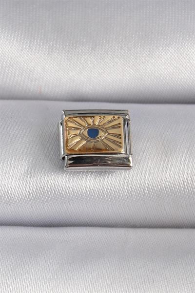 316L Çelik Gümüş Renk Altın Göz İşlemeli Nomination Charm – PRT3500EB02684
