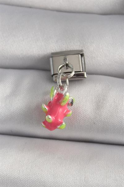 316L Çelik Gümüş Renk Sallantı Ejder Meyvesi Model Nomination Charm – PRT3500EB03418