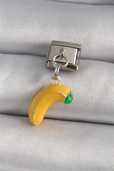 316L Çelik Gümüş Renk Sallantı Muz Model Nomination Charm – PRT3500EB03417