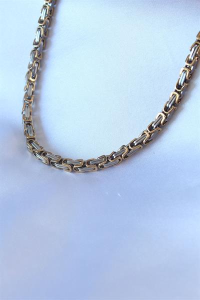 316L Çelik Mix Renk Kral Zincir Model Erkek Kolye - PRT3500EB00508