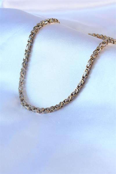 316L Çelik Mix Renk Kral Zincir Model Erkek Kolye - PRT3500EB00508