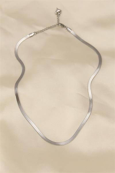 316L Çelik Silver Renk 45 cm İtalyan Zincir Model Kadın Kolye – PRT3500EB00105