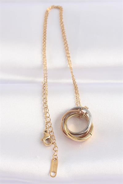 316L Çelik Zincir Çoklu Renk Model Kolye – PRT3500EB01479