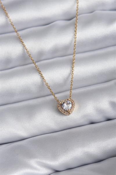 316L Çelik Zincir Gold Renk Charm Kadın Kolye – PRT3500EB00723