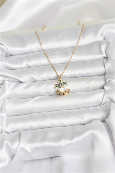 316L Çelik Zincir Gold Renk Chirtsmas Bell Model Yılbaşı Temalı Kadın Kolye – PRT3500EB09470