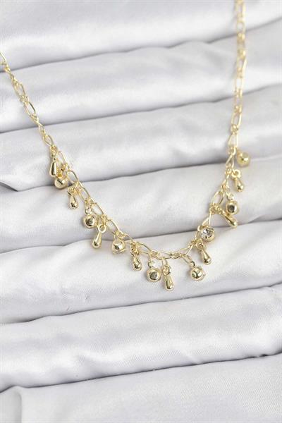 316L Çelik Zincir Gold Renk Kadın Kolye – PRT3500EB09776