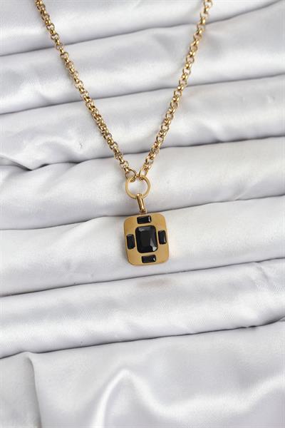 316L Çelik Zincir Gold Renk Vintage Model Kadın Kolye – PRT3500EB09434