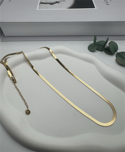4mm 60 cm İtalyan  Çelik Kolye (Gold) 0106152