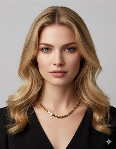 60 cm Arpa Çelik Kolye (Gold)  0106197