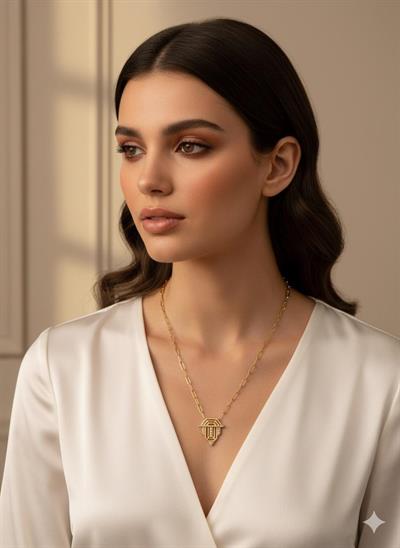 60cm (Serenay) Çelik Kolye (Gold) 0106209