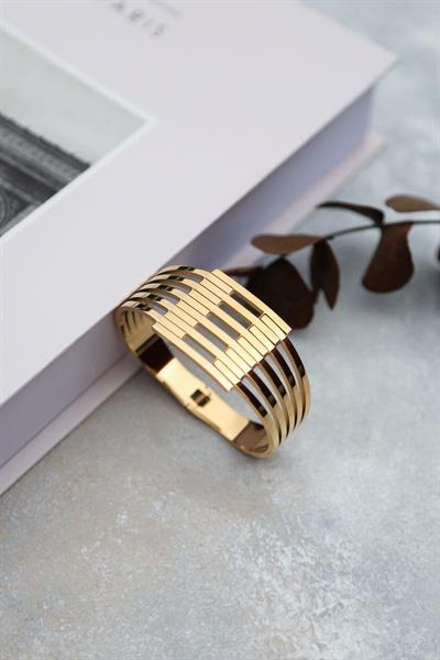 6lı Kaburga Çelik Kelepçe (Gold) 1030-02
