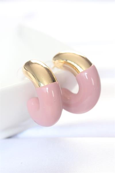 CCB Gül Kurusu Gold Çift Renk Küpe – PRT3500EB01230