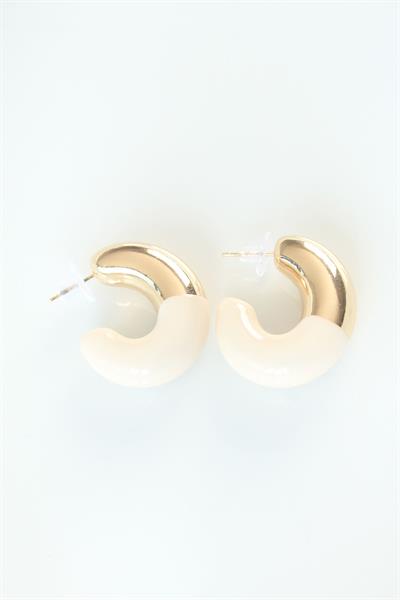 CCB Krem Gold Çift Renk Küpe – PRT3500EB01228