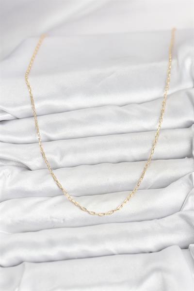 14K Gold Renk Ataç Zincir Model 60cm Kadın Kolye - PRT3500EB10260cm