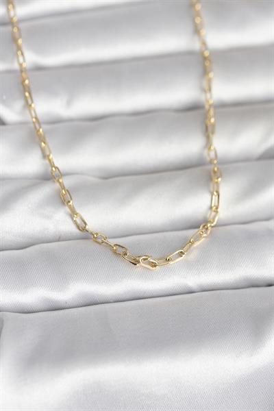 14K Gold Renk Ataç Zincir Model 60cm Kadın Kolye - PRT3500EB10305