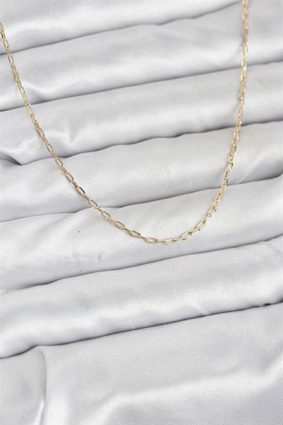 14K Gold Renk Ataç Zincir Model 60cm Kadın Kolye - PRT3500EB10260cm