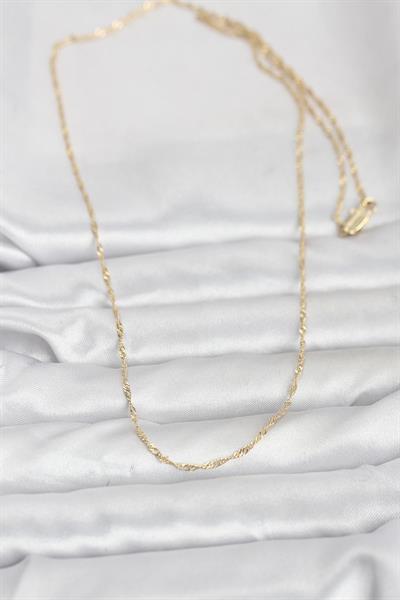 14K Gold Renk Burgu Model 60cm Kadın Kolye - PRT3500EB10268
