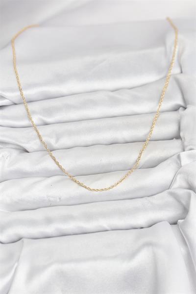 14K Gold Renk Burgu Model 60cm Kadın Kolye - PRT3500EB10258