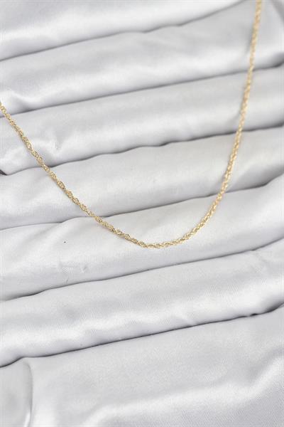 14K Gold Renk Burgu Model 60cm Kadın Kolye - PRT3500EB10258