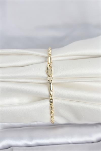 14K Gold Renk Burgu Zincirli Model Kadın Bileklik - PRT3500EB10342