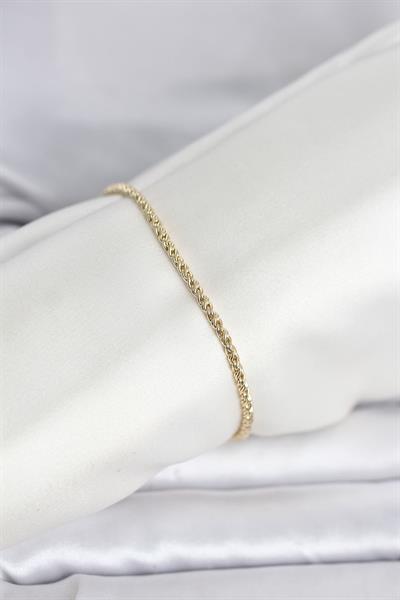 14K Gold Renk Burgulu Zincir Model Kadın Bileklik - PRT3500EB10344
