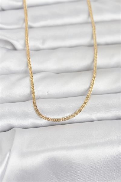 14K Gold Renk Dolgun Zincir Model 60cm Kadın Kolye - PRT3500EB10280