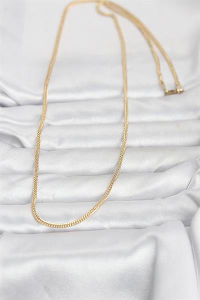 14K Gold Renk Dolgun Zincir Model 60cm Kadın Kolye - PRT3500EB10280