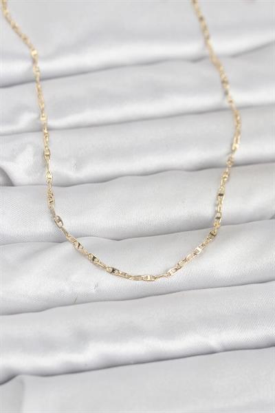 14K Gold Renk Gemici Zincir Model 60cm Kadın Kolye - PRT3500EB10273