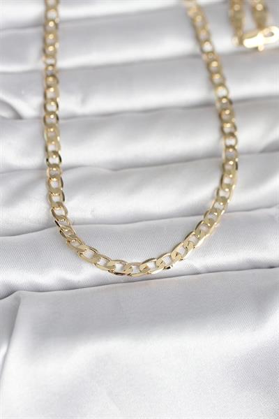 14K Gold Renk Kalın Zincir Model 60cm Kadın Kolye - PRT3500EB10317