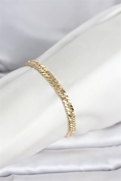14K Gold Renk Kalın Zincir Model Kadın Bileklik - PRT3500EB10360cm