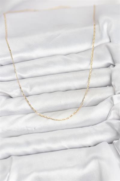 14K Gold Renk Kesme Model 60cm Kadın Kolye - PRT3500EB10257