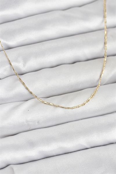 14K Gold Renk Kesme Model 60cm Kadın Kolye - PRT3500EB10257