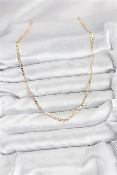 14K Gold Renk Pirinç Zincir Model Kadın Kolye - PRT3500EB10243