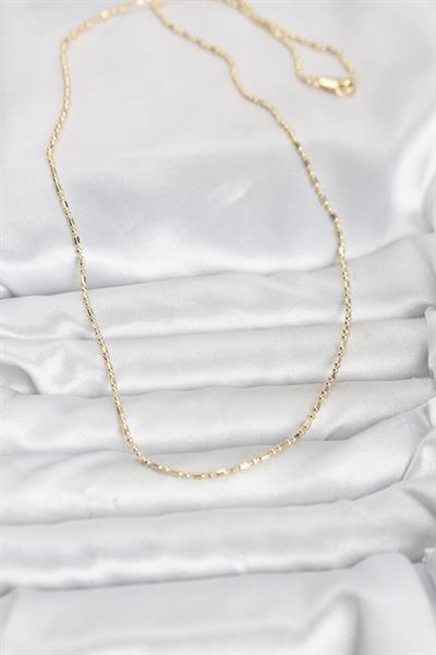 14K Gold Renk Zincirli 60cm Kadın Kolye - PRT3500EB10264