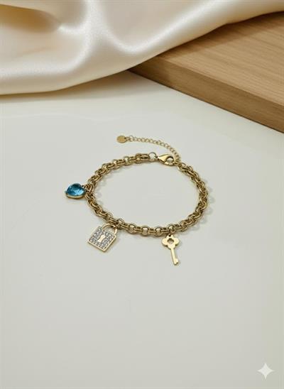 Çelik Bileklik (Gold) Blk 410